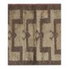 Vintage Brown Shaggy Turkish Tulu Runner | Runner Rug in Rugs by Vintage Pillows Store. Item composed of cotton and fiber