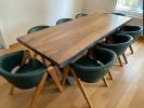 Live edge Black walnut table, walnut wooden slab | Dining Table in Tables by Brave Wood. Item composed of walnut