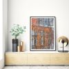 Abstract photography print, 'Rust Flag' industrial wall art | Photography by PappasBland. Item composed of paper in contemporary or industrial style