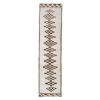 Hand-Knotted Kurdish Undyed Wool Runner Rug 2'9" X 11'1" | Rugs by Vintage Pillows Store. Item made of cotton & fiber
