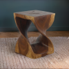 Haussmann® Original Wood Twist Stool 14 X 14 X 20 | Chairs by Haussmann®