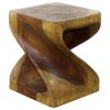 Haussmann® Original Wood Twist Stool 10 in SQ x 12 in | Chairs by Haussmann®