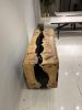 Epoxy Wood Credenza - Mappa Burl Wood Resin Credenza | Storage by Tinella Collection. Item composed of wood & synthetic compatible with boho and contemporary style
