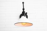 Adjustable Sconce With Switch - Model No. 3861 | Sconces by Peared Creation. Item composed of brass and glass