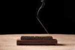 Incense Holder Modern Wood and Bronze Casting | Decorative Objects by Alabama Sawyer. Item composed of walnut