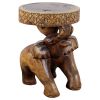 Haussmann® Wood Chang End Table 15 D x 20 inch High Walnut | Tables by Haussmann®