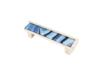 Astratto Stratosphere 4" CC Pull With Polished Nickel Finish | Hardware by Windborne Studios. Item made of glass