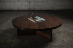 Solid Walnut Round Coffee Table | Tables by NO AGE FURNITURE STUDIO