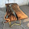 Custom Ultra Clear Epoxy Table | Dining Table in Tables by Ironscustomwood. Item composed of wood