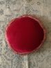 round velvet pillow // pink silk velvet pillow // silk | Pillows by velvet + linen