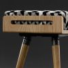 Stool / Seat / Ottoman / Bench in Oak / Nogal | Benches & Ottomans by Manuel Barrera Habitables. Item composed of oak wood & fabric