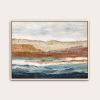 Ember Cliffs Art Print - Earthy Landscape | Prints in Paintings by Lara Eckerman Art