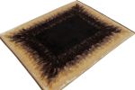 Rug & Kilim’s Art Deco Style Modern Rug in Black, Brown and Gold Borders | Area Rug in Rugs by Rug and Kilim