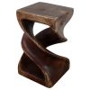 Haussmann® Wood Double Twist Stool Table 12 in SQ x 20 in | Chairs by Haussmann®