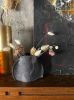 Vase Sleeve Merino Wool Felt 'Fragment' Charcoal Small | Vases & Vessels by Lorraine Tuson