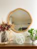 Painted Organic Mirror | Decorative Objects by Dot & Rose. Item composed of wood and glass