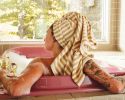 Everyday Bath Towel - Fawn Stripe | Textiles by MINNA