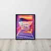 Framed Paper Print – Warm Embrace – Romantic Evening Landscape Art | Work by Eman's Gallery