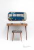 Console Hallway Table in Solid Wood and Marble Top | Console Table in Tables by Manuel Barrera Habitables. Item made of oak wood & marble