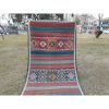 Foyer Size Vintage Handwoven Kurdish Wide Kilim Rug Runner | Area Rug in Rugs by Vintage Pillows Store. Item made of cotton with fiber