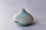 Reef Turquoise semi-porcelain bud vase, minimal nordic | Vases & Vessels by Laima Ceramics. Item made of ceramic compatible with minimalism and contemporary style