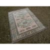 1970s Vintage Pastel Turkish Oushak Rug - 5'2'' x 7'4'' | Area Rug in Rugs by Vintage Pillows Store. Item composed of cotton and fiber
