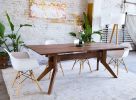 The Zoe | Dining Table in Tables by MODERNCRE8VE. Item composed of wood & brass