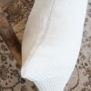 Off-White Cotton Cable Matelassé Pillow 20x36 | Pillows by Vantage Design
