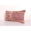 Handmade Turkish Sofa Carpet Cushion Cover, Faded Oushak Rug | Pillows by Vintage Pillows Store