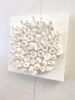 "Pure white #2" | Wall Sculpture in Wall Hangings by Natasha Kanevski. Item made of canvas compatible with minimalism and contemporary style