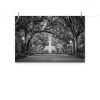 Fountain Forsyth Park Black and White Landscape Photograph | Photography by PIPA Designs