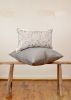Silver Silk Decorative Pillow 22x22 | Pillows by Vantage Design