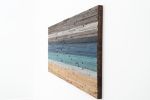 Beachscape: Gradient wood wall art | Wall Sculpture in Wall Hangings by Craig Forget. Item composed of wood in mid century modern or contemporary style