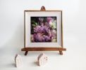 Purple Peony flower painting canvas original art, Floral | Oil And Acrylic Painting in Paintings by Natart. Item composed of canvas in contemporary style
