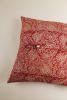 Scarlet Echo Kalamkari Pillow | Pillows by Ninéh