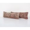 Set of Two Turkish Oushak Rug Pillow, Pair Pillow Case Fashi | Cushion in Pillows by Vintage Pillows Store