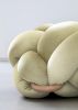 (M) Ivory Knot Ottoman | Benches & Ottomans by Knots Studio