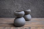 Stone - Essential oil candle, aroma diffuser, natural shape | Incense Holder in Decorative Objects by Laima Ceramics. Item composed of stoneware in minimalism style