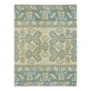 Vintage Faded Turkish Handmade Blue Wool Rug 4'7" X 7'7" | Area Rug in Rugs by Vintage Pillows Store. Item made of cotton with fiber