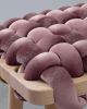 Mauve Velvet Woven Stool | Chairs by Knots Studio