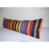 12"x40" King Size Kilim Pillow Cover, Unique Lumbar Nomadic | Sham in Linens & Bedding by Vintage Pillows Store. Item made of cotton