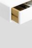 White Floating Nightstand, 1 Drawer in Oak | Storage by Manuel Barrera Habitables. Item made of wood