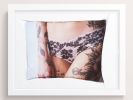 Pretty girl, in her underwear | Photography by She Hit Pause. Item made of paper