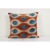 Ikat Velvet Pillow, Ikat Cushion | Pillows by Vintage Pillows Store. Item composed of cotton