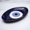 Nazar Evil Eye Oval Tray | Decorative Tray in Decorative Objects by Melike Carr