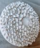 Wall sculpture on a 14" round canvas, wreath art, organic | Wall Hangings by Natasha Kanevski. Item composed of wood & canvas compatible with minimalism and contemporary style