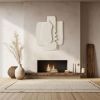 Minimalistic Style Wall Sculpture - Plaster Wall Art - Modern Wall Hanging - White Wall Painting - Wabi Sabi - Housewarming Gift | Wall Hangings by Vaiva Art Atelier