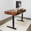 Atlas Desk | Tables by ROMI. Item made of oak wood & brass compatible with minimalism and mid century modern style