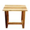 Haussmann® Teak Teak Spa Stool ST 18 L x 12 W x 16 in H Teak | Chairs by Haussmann®