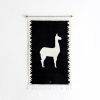 LLAMA Handwoven Tapestry, Ébano | Wall Hangings by ANDEAN. Item composed of wool and bronze in contemporary or traditional style